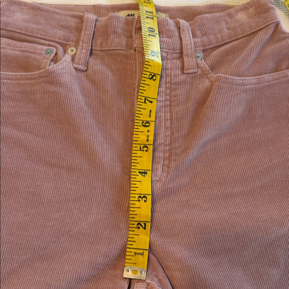 Madewell The Perfect Vintage Straight Jeans Corduroy Size 24 Sand Pink - Picture 8 of 14